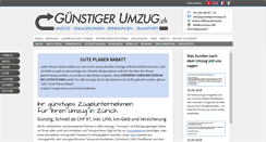 Desktop Screenshot of guenstigerumzug.ch